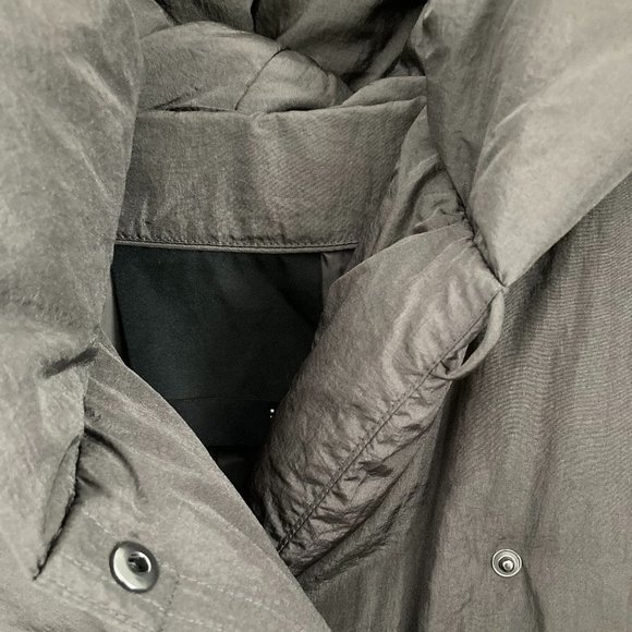 Down Long Coat Puffer, OS, Dark Gray - Picture 7 of 10